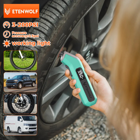 DriveNova Digitaler Reifendruckmesser mit LCD-Display