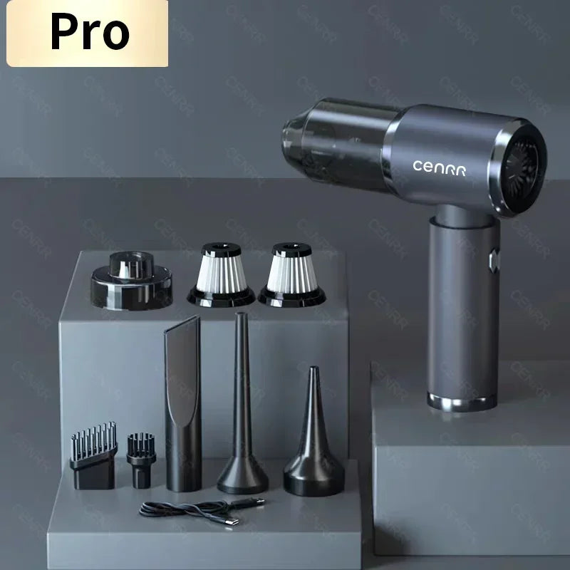 DriveNova Premium Akku-Autostaubsauger 4-in-1 | Saugen & Blasen