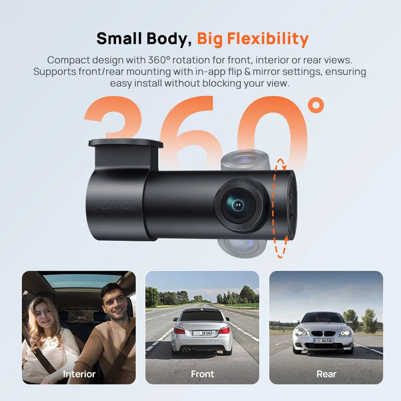 DriveNova™ 70mai M310 Plus 2K Dashcam – WLAN, Nachtsicht & Parküberwachung