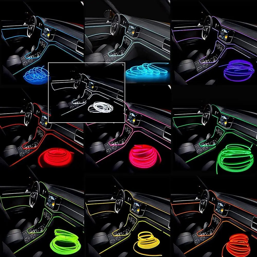 DriveNova LED-Innenraumbeleuchtung 5M – RGB Ambientebeleuchtung mit USB & Fernbedienung