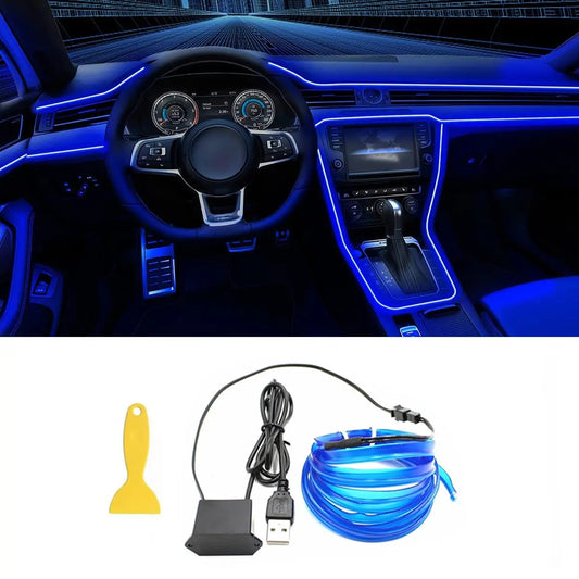 DriveNova LED-Innenraumbeleuchtung 5M – RGB Ambientebeleuchtung mit USB & Fernbedienung