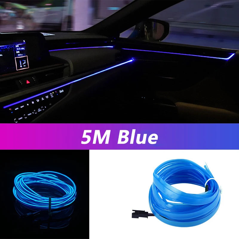DriveNova LED-Innenraumbeleuchtung 5M – RGB Ambientebeleuchtung mit USB & Fernbedienung