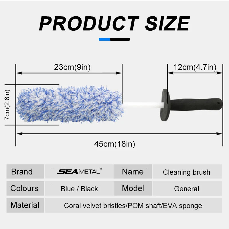 DriveNova™ Premium Mikrofaser-Felgenbürste