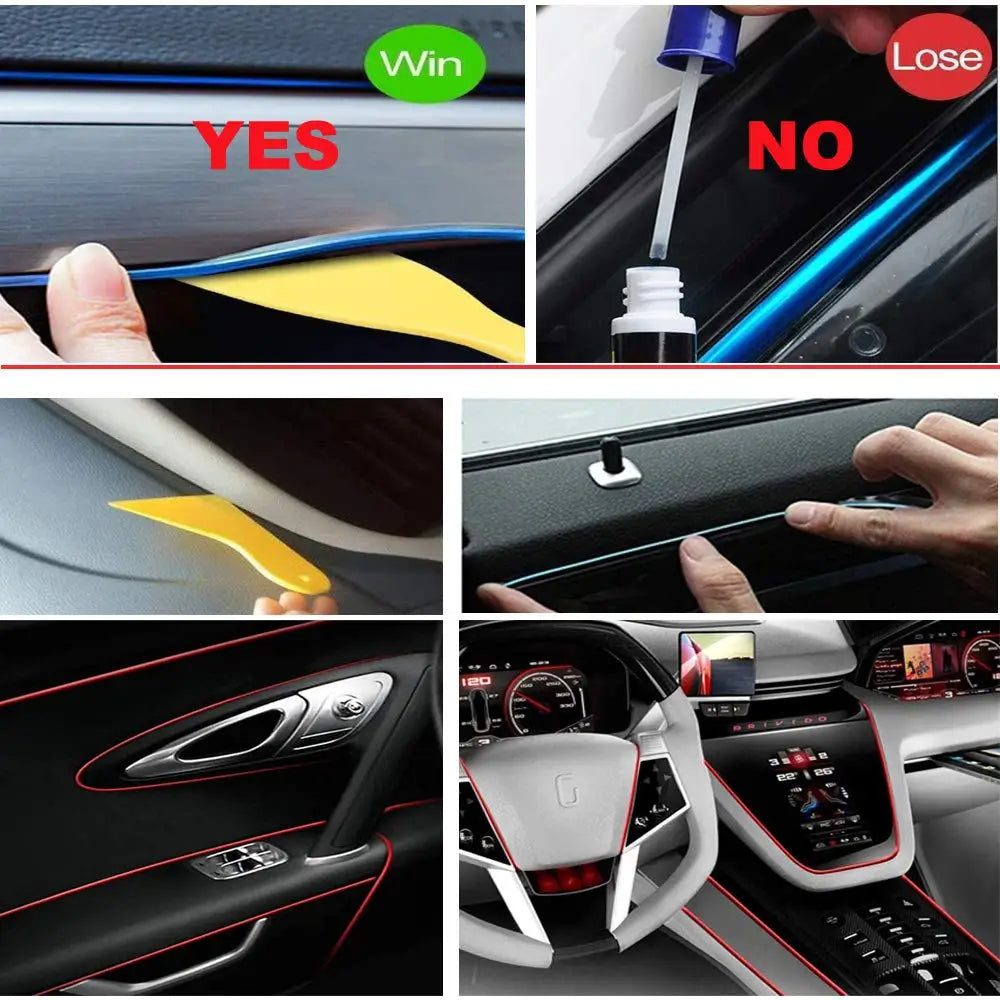 DriveNova LED-Innenraumbeleuchtung 5M – RGB Ambientebeleuchtung mit USB & Fernbedienung