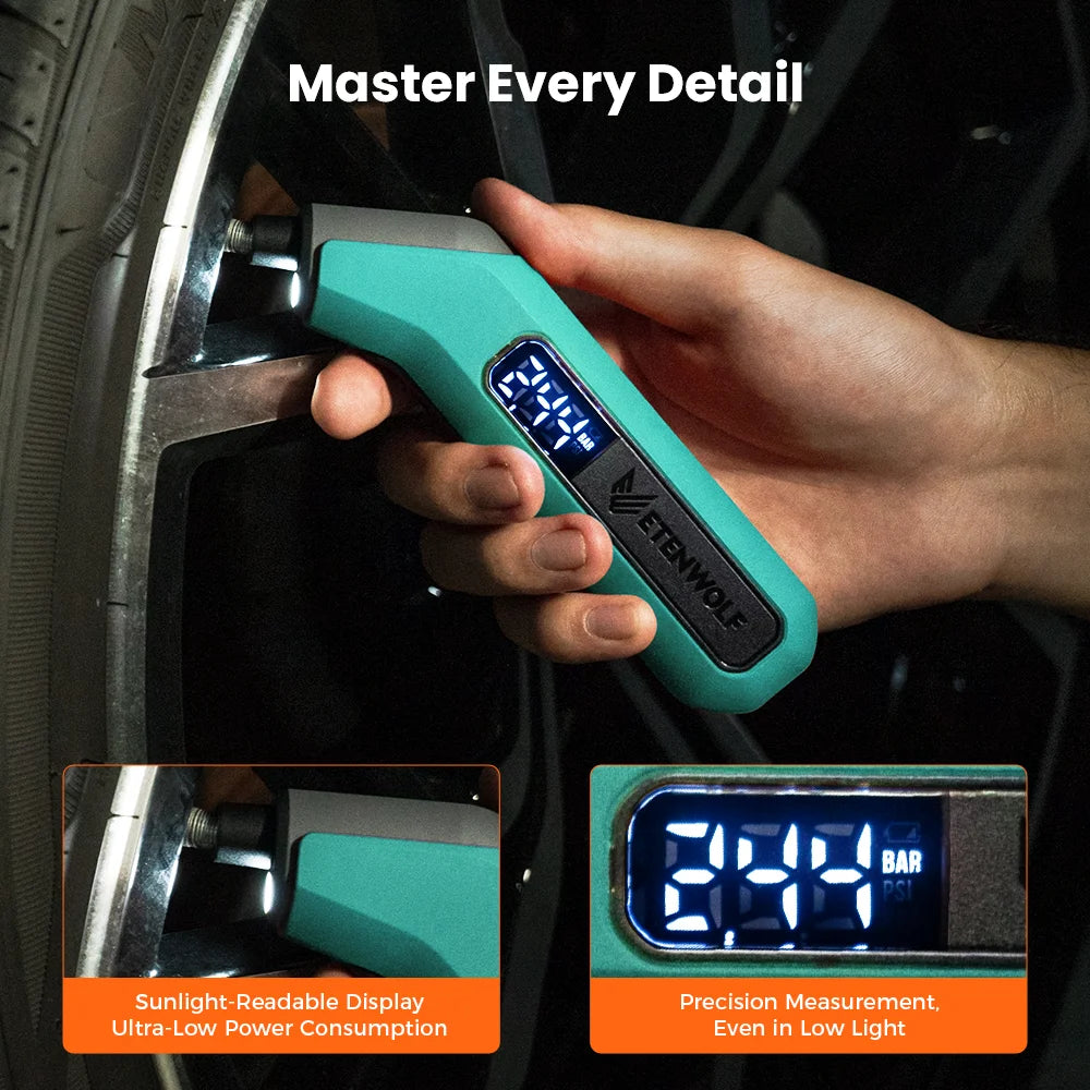 DriveNova Digitaler Reifendruckmesser mit LCD-Display