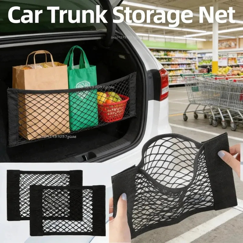 DriveNova Kofferraumnetz 60×25 cm – Elastischer Organizer
