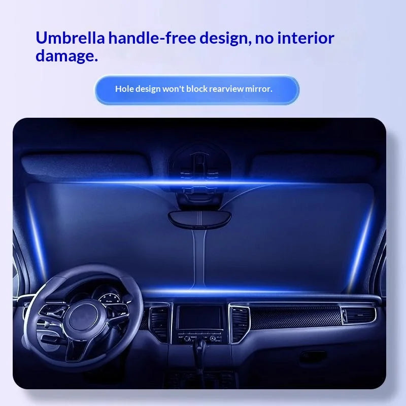 DriveNova Premium Frontscheiben-Sonnenschutz | Faltbarer UV- & Hitzeschutz