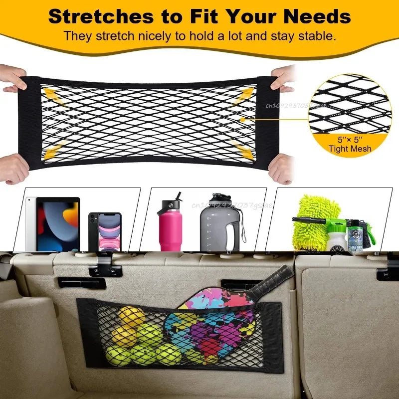 DriveNova Kofferraumnetz 60×25 cm – Elastischer Organizer