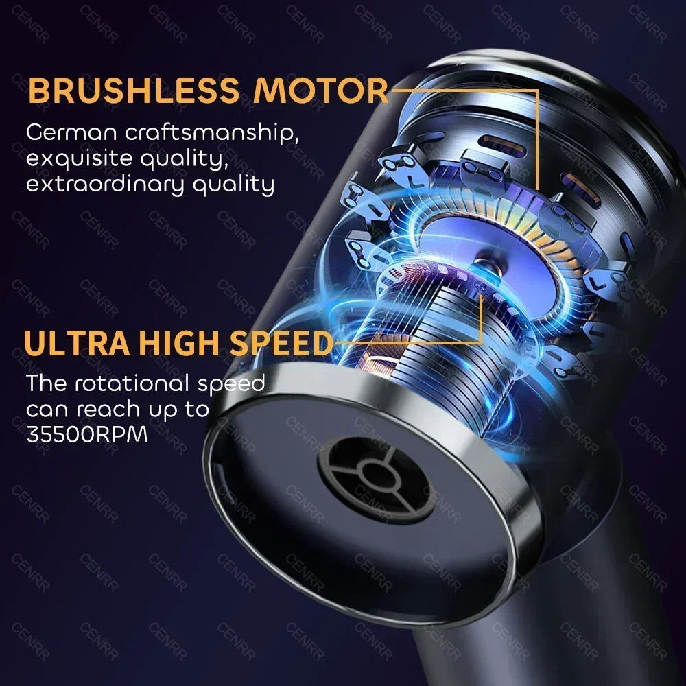 DriveNova Premium Akku-Autostaubsauger 4-in-1 | Saugen & Blasen