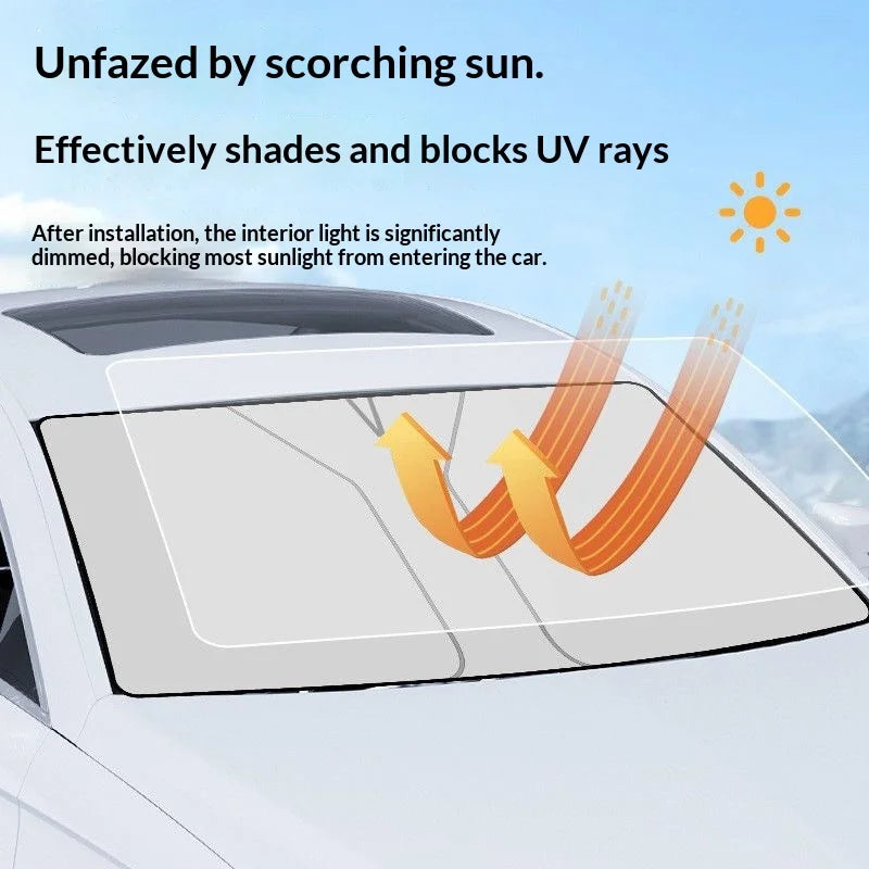 DriveNova Premium Frontscheiben-Sonnenschutz | Faltbarer UV- & Hitzeschutz