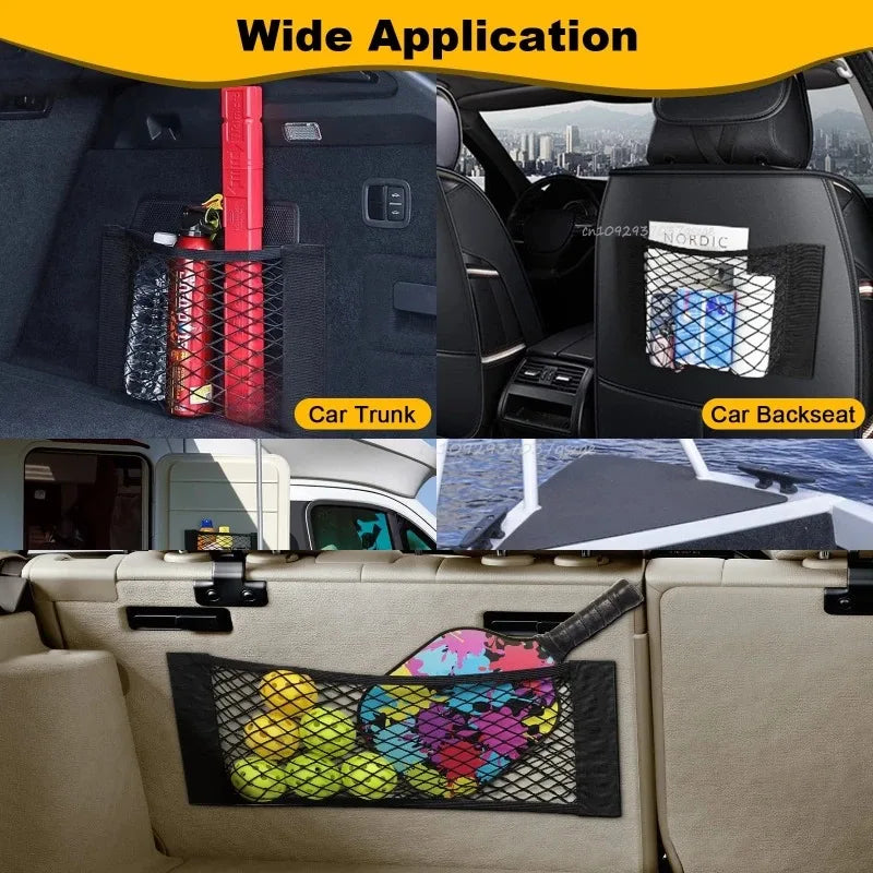 DriveNova Kofferraumnetz 60×25 cm – Elastischer Organizer