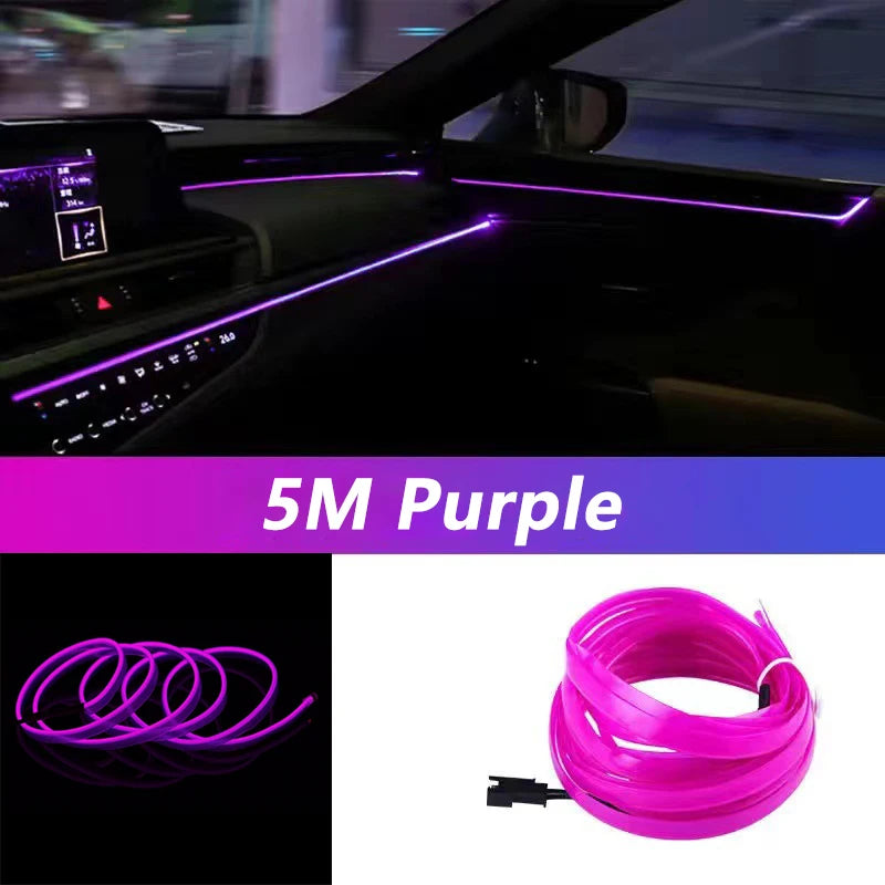 DriveNova LED-Innenraumbeleuchtung 5M – RGB Ambientebeleuchtung mit USB & Fernbedienung