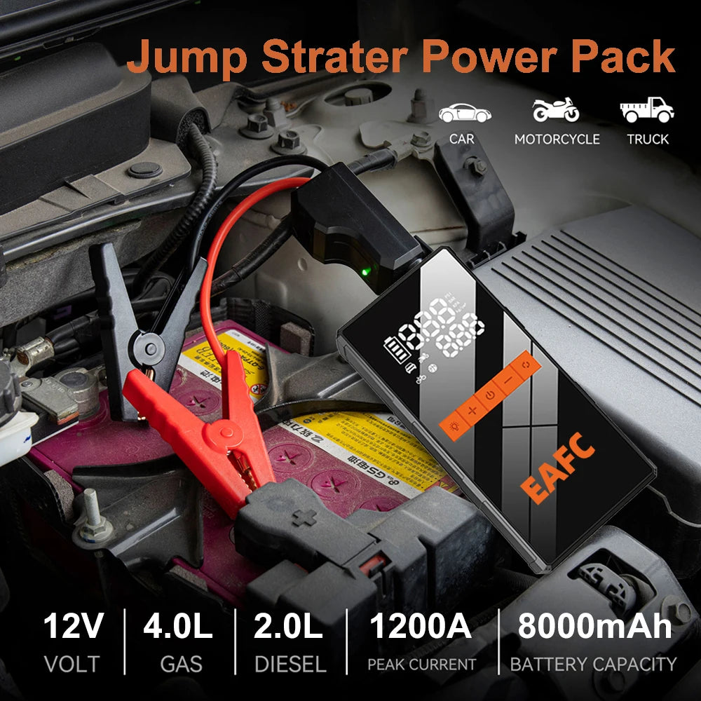 DriveNova 5000A Auto-Starthilfe mit Luftkompressor (150 PSI)